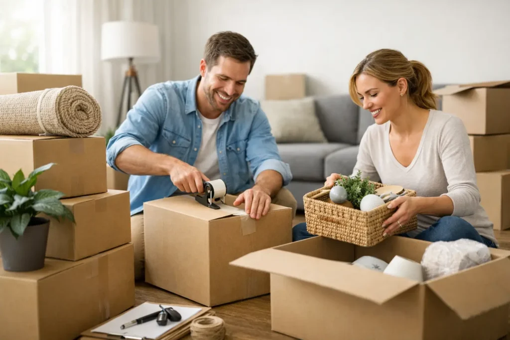 Packing and Moving Without the Stress